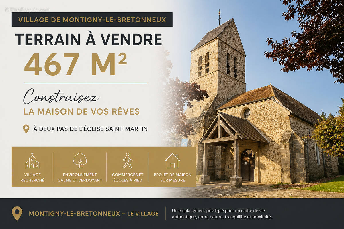 Terrain à MONTIGNY-LE-BRETONNEUX