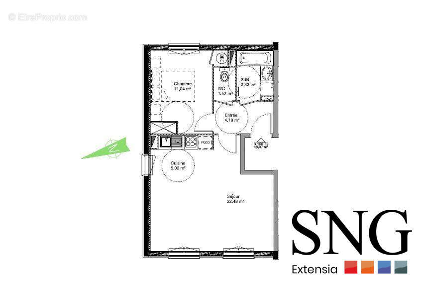 Appartement à SAINT-POL-SUR-TERNOISE