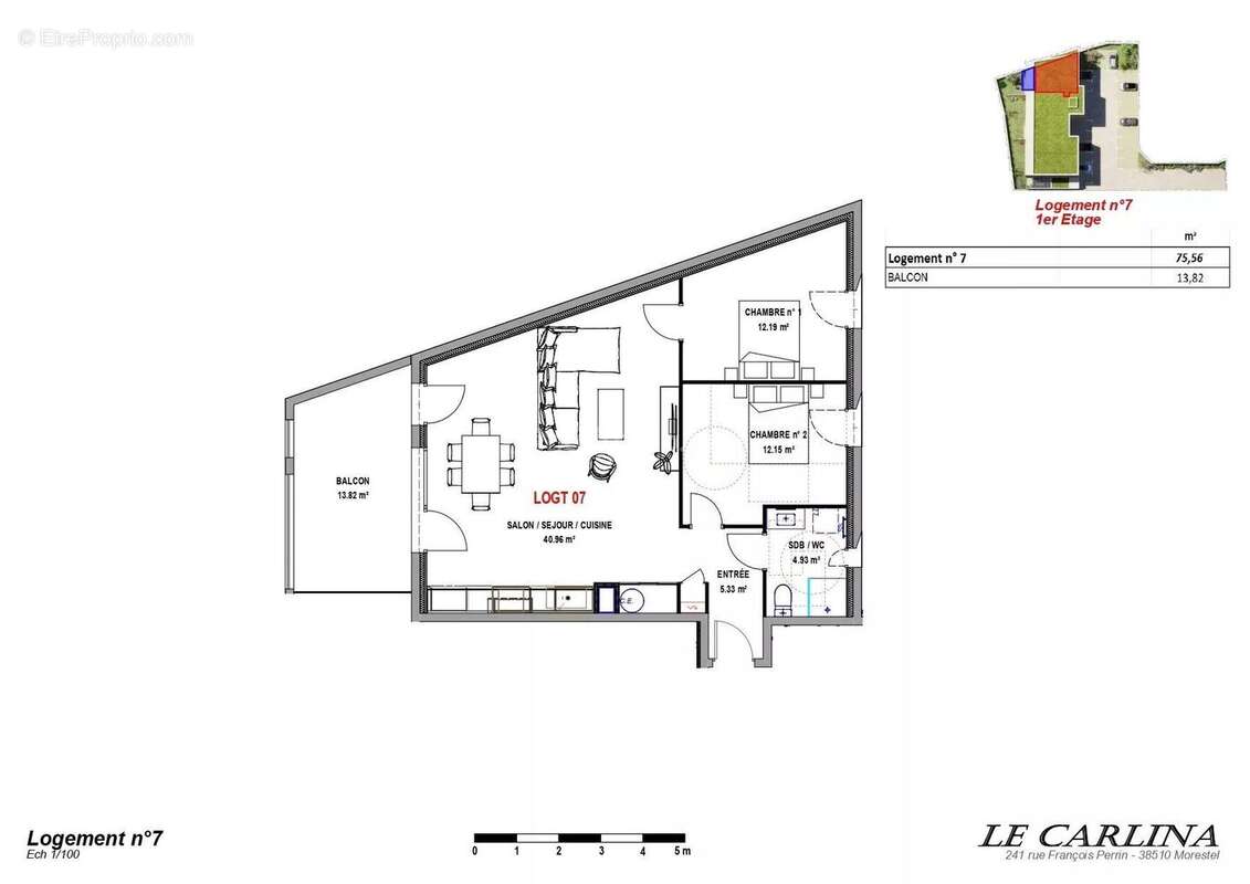 Appartement à MORESTEL