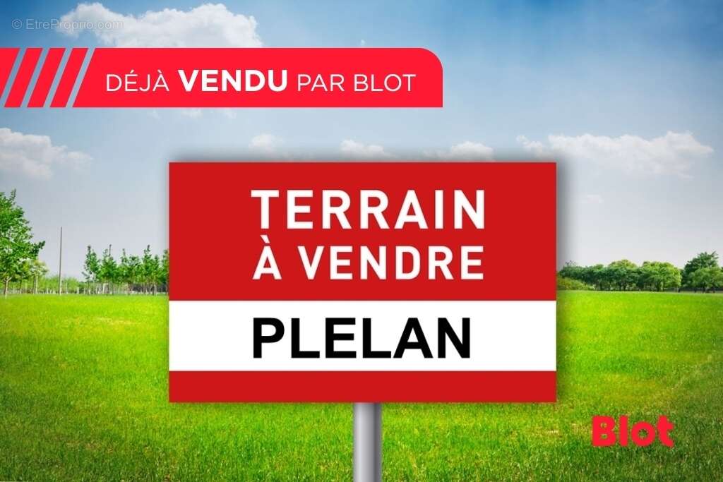 Terrain à PLELAN-LE-GRAND