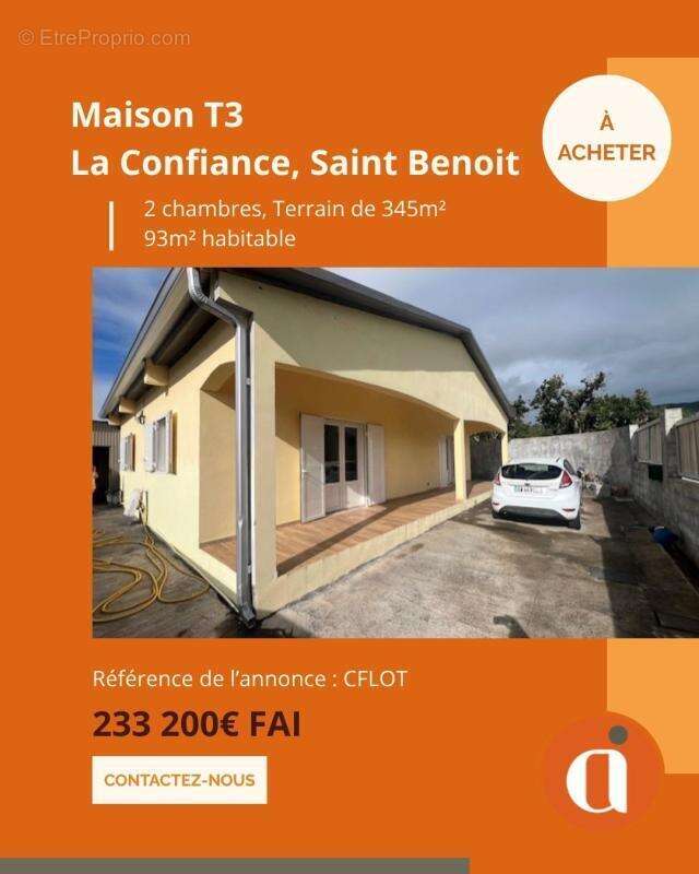 Maison à SAINT-BENOIT
