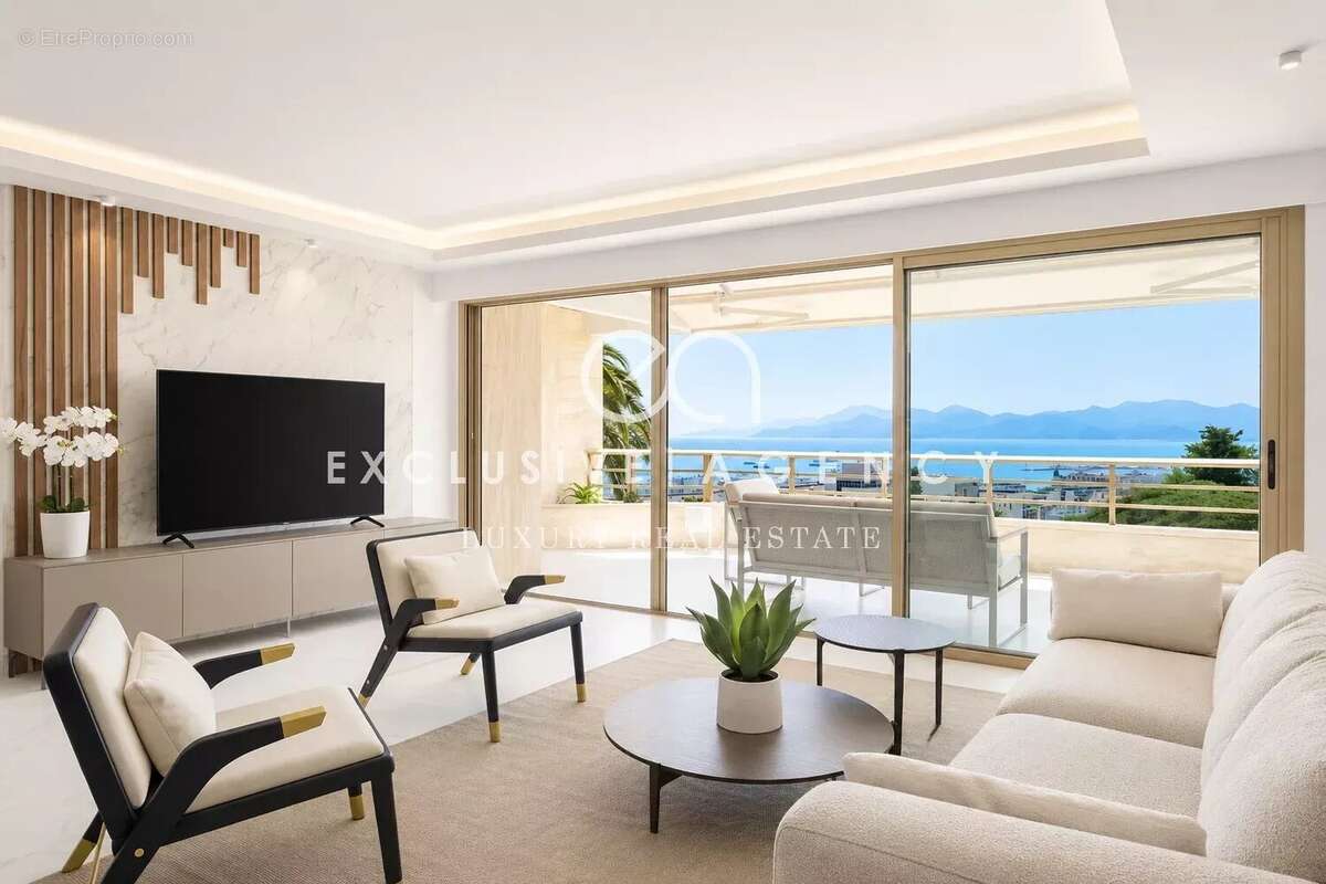Cannes Californie Appartement de prestige 4 pièces 92m² vue mer panoramique et terrasse - photo 2