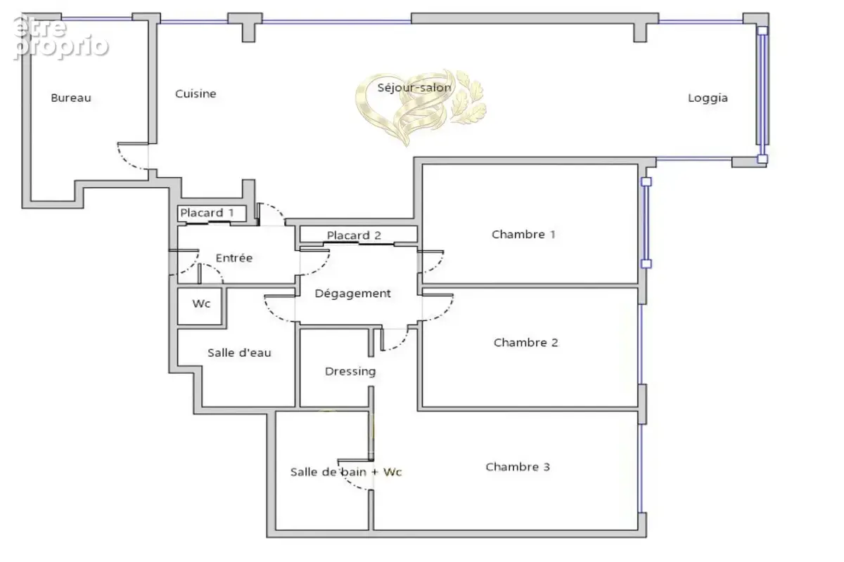 'ERABLE ENCHANTEUR' : Appartement RDJ 110 m2 - jardin 190 m2 - 3 chambres + bureau - photo 17