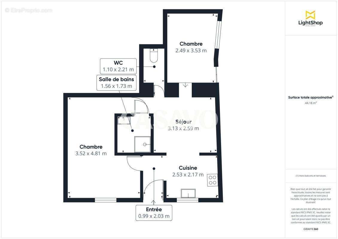 Appartement à VILLENEUVE-LE-ROI