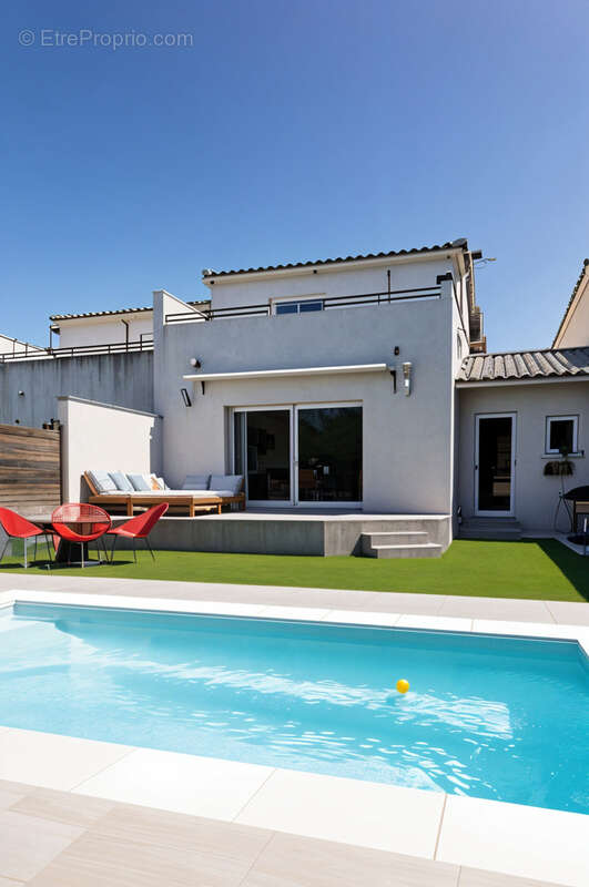 Aimargues, Maison 3 chambres dont 1 suite parentale au rdc , Garage, jardin et piscine dans impasse - photo 2