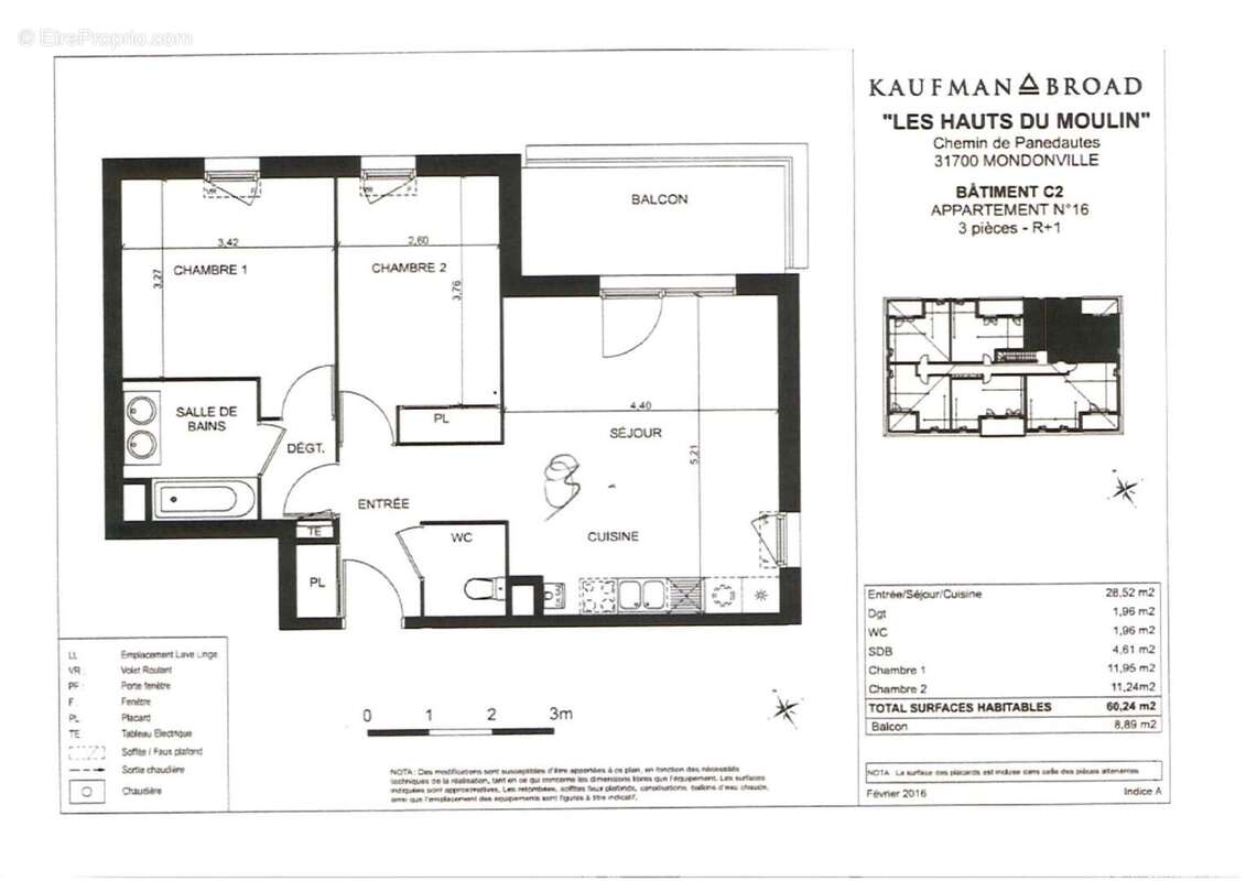 Appartement à MONDONVILLE