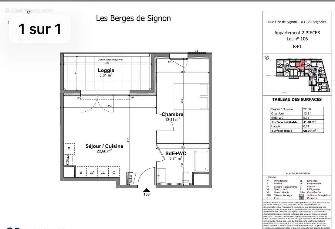 Appartement à BRIGNOLES
