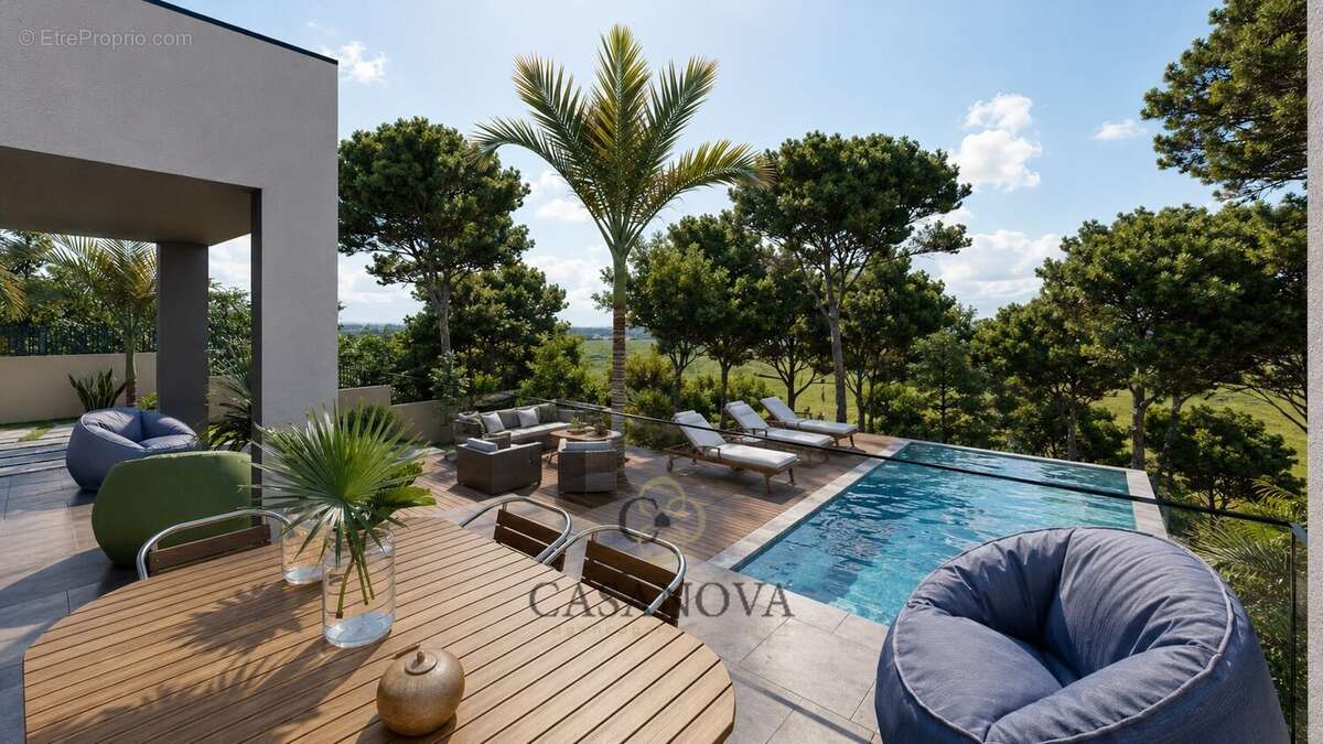 Villa contemporaine 357 m² avec piscine et vues dégagées Saint-Clément-de-Rivière - photo 6