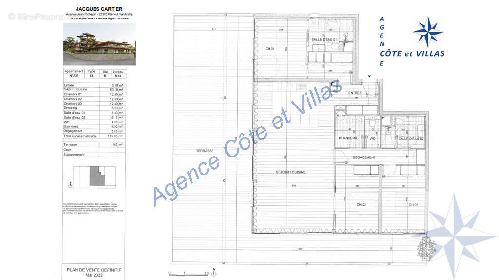 Appartement à PLENEUF-VAL-ANDRE