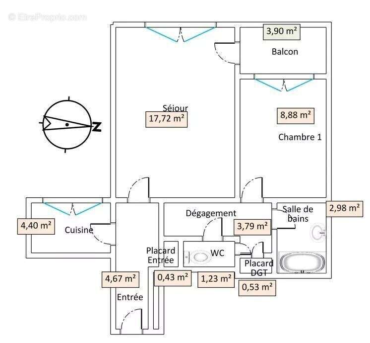 Appartement à ASNIERES-SUR-SEINE