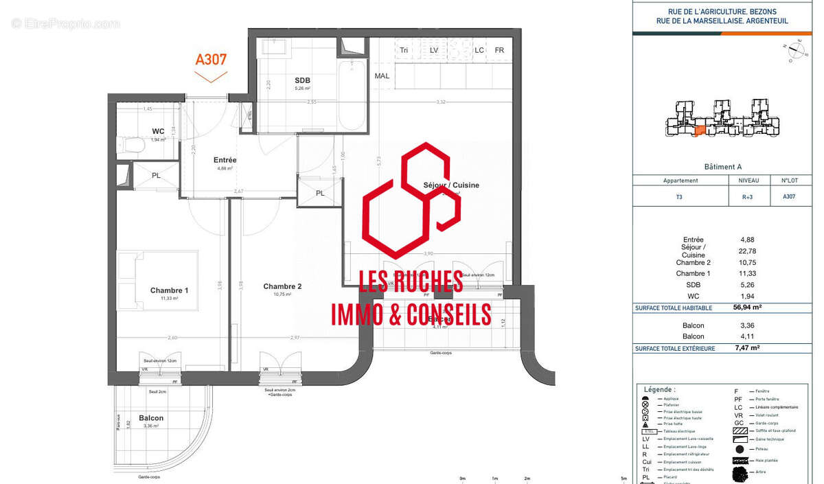 Appartement à BEZONS
