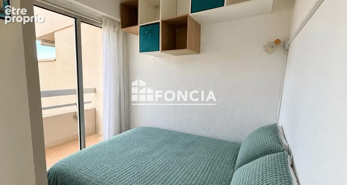 Canet sud – studio cabine 19 m² – vue mer – terrasse – parking au pied de la résidence – gardien - photo 8