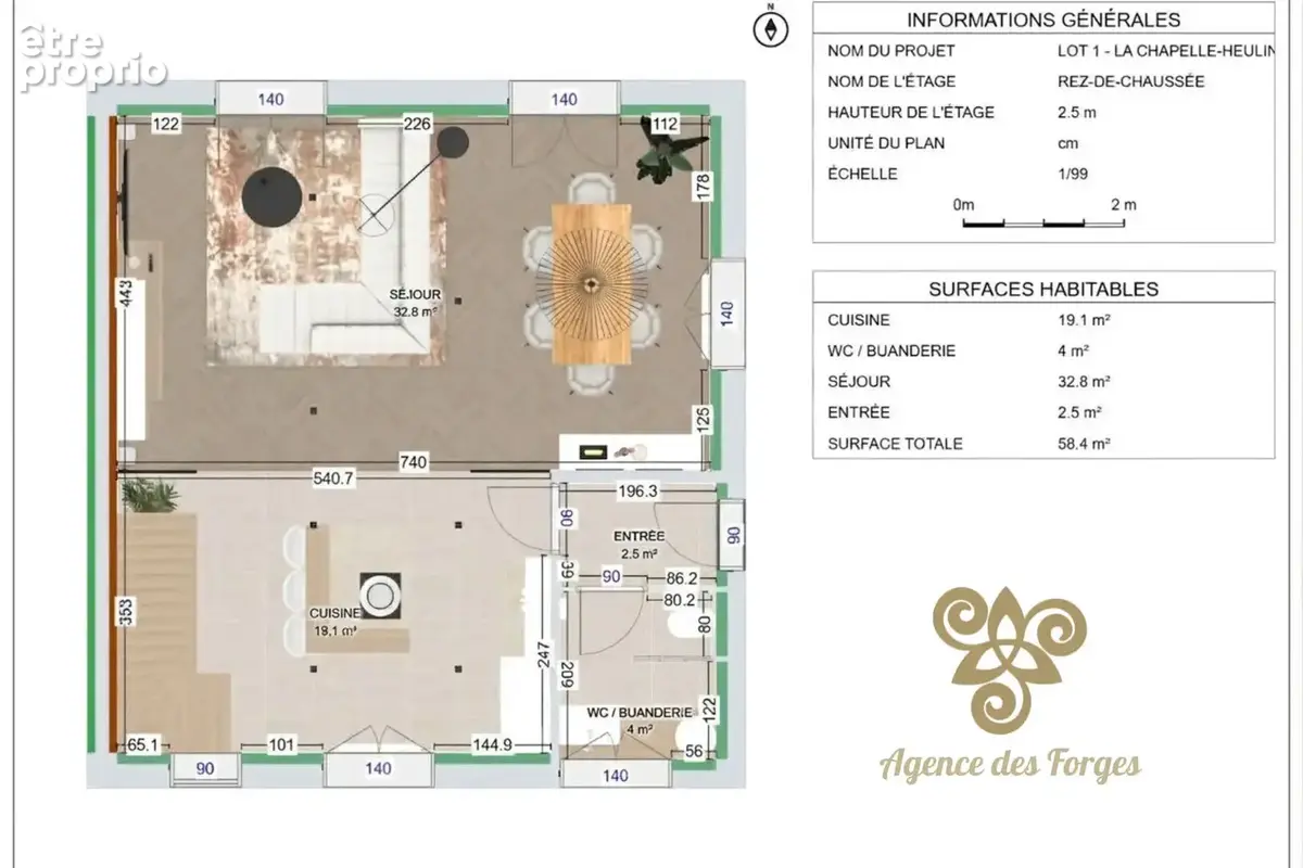 Maison La Chapelle Heulin / 3 chambres / 114.50 m2 - photo 2