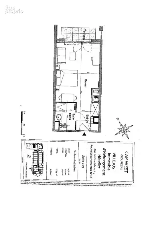 INVESTISSEMENT LOCATIF  VILLEJUST  Résidence d'Affaires Cap West  7.96 % de rentabilité - photo 2
