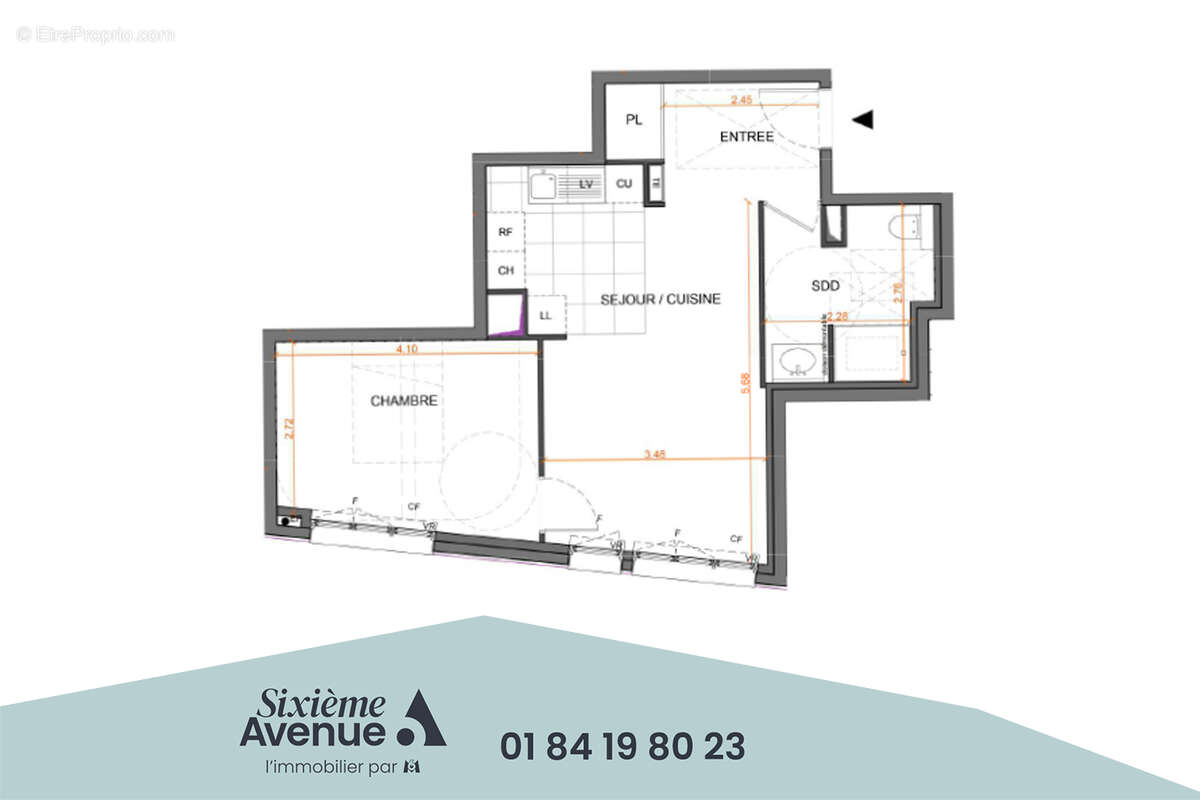 VIROFLAY - Appartement de 2 pièces de 47 m2 - photo 7