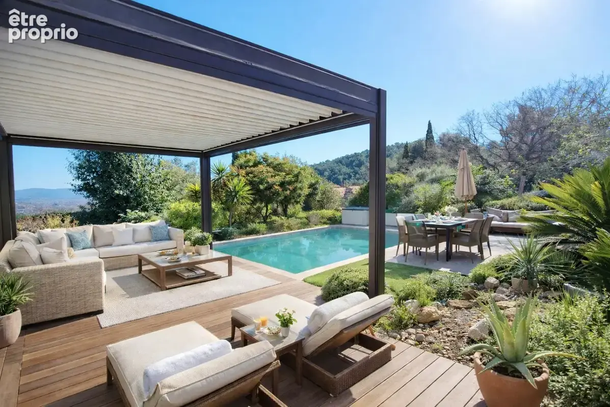 Villa vue degagee - mer - secteur prise - hyeres - piscine - lumineuse - photo 7