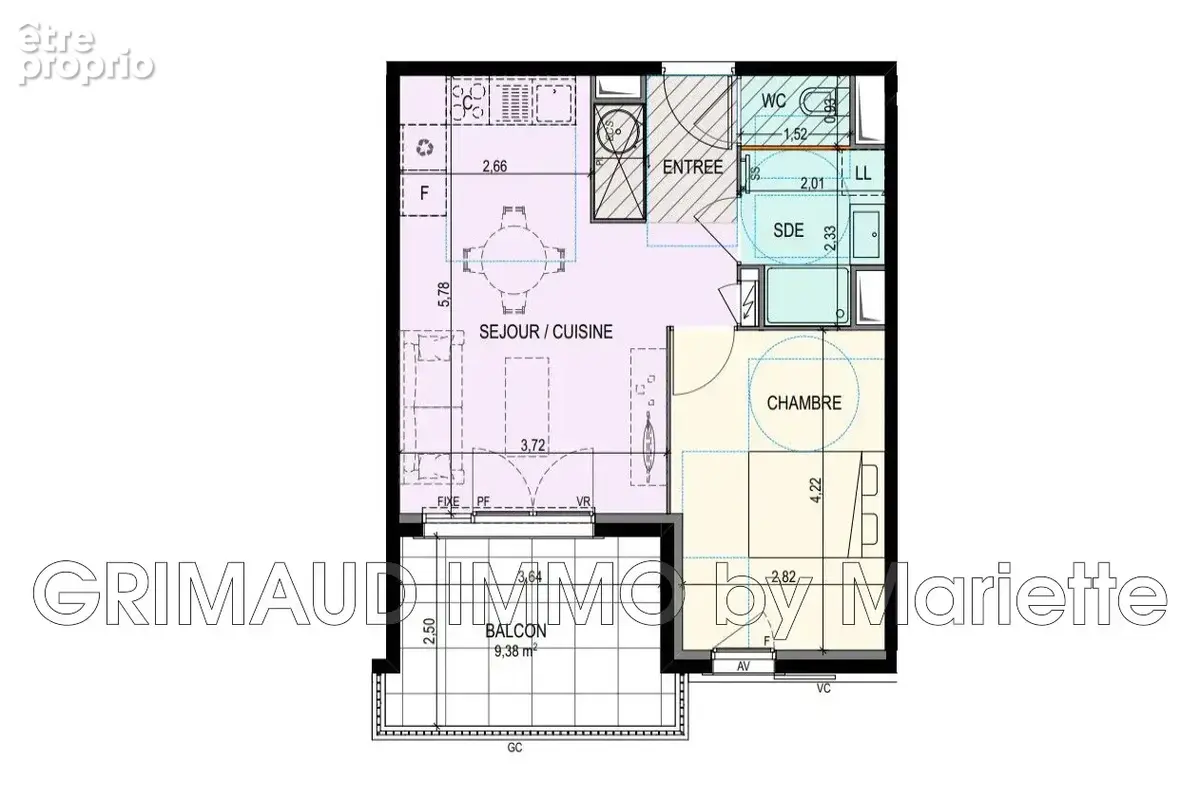 Appartement 42 m² à vendre à Cogolin (83310) - photo 3