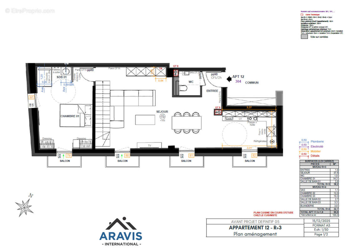 Appartement à LES VILLARDS-SUR-THONES
