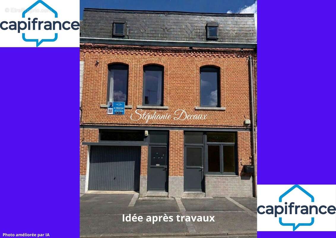 A VENDRE : Immeuble de caractère en plein cœur de Wignehies (59) – Place à votre imagination! - photo 2