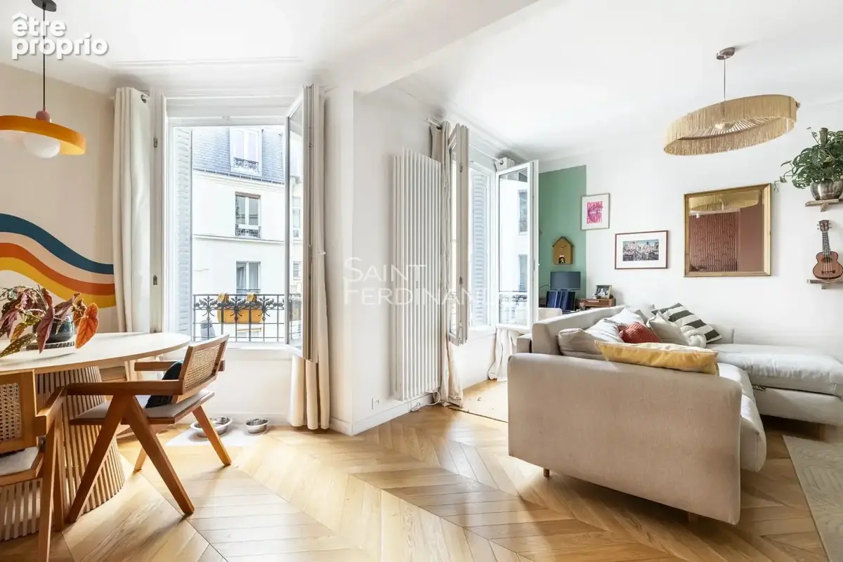 Paris 17ème Batignolles. 2 pièces 1 chambre. Refait à neuf. - photo 4