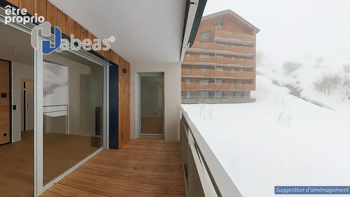 T3 avec 1 chambre plus 2 cabines , 64.83 m², Balcon 5,58m², Casier à Ski, cellier - photo 11