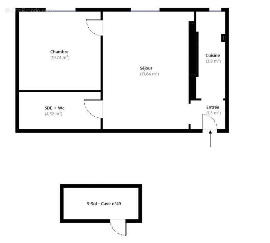 Appartement à PARIS-18E