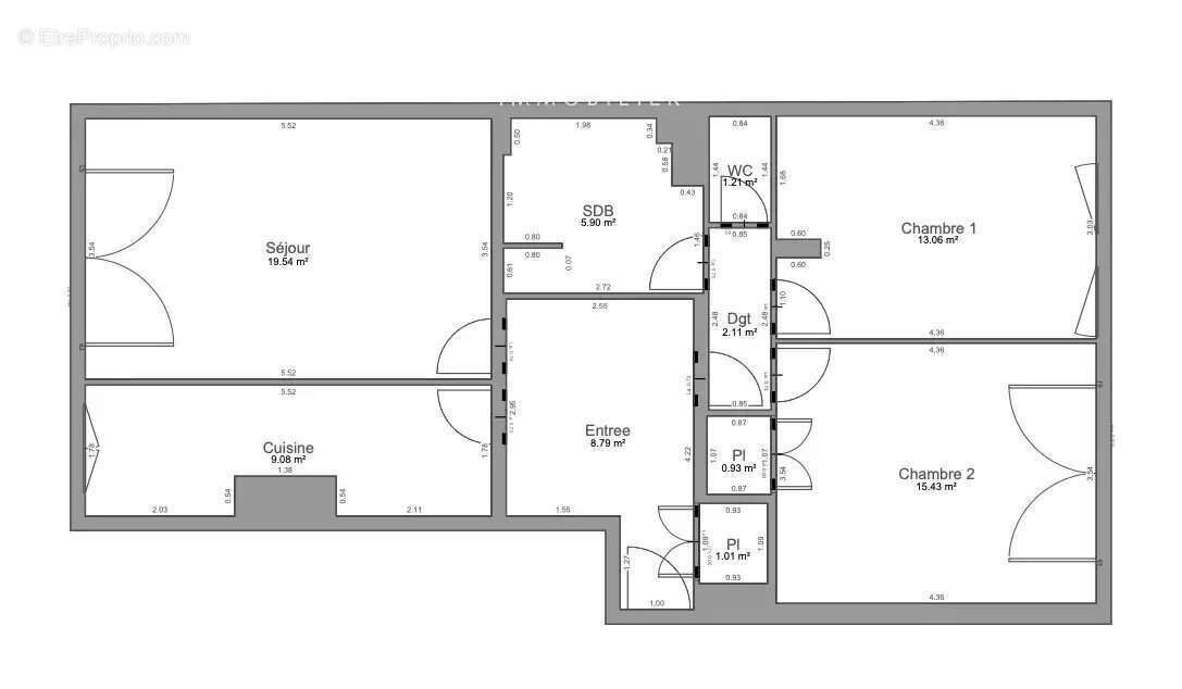 Appartement à PARIS-13E