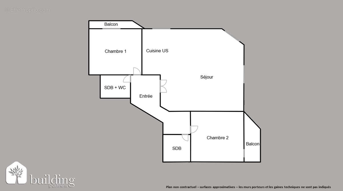 Levallois-Perret Parc de la Planchette - Appartement 3 pièces de 72.83 m² avec balcons - photo 2