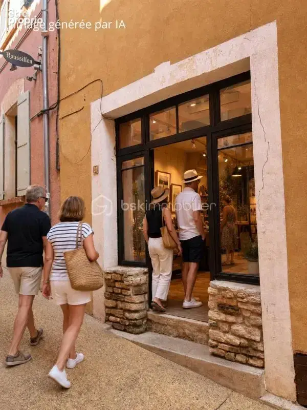Maison de village Roussillon 84220 – local commercial – terrasse – 2 chambres – vue Mont Ventoux – Luberon - photo 11