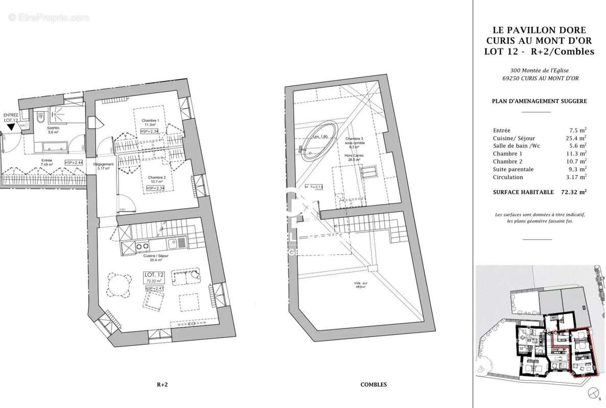 Appartement à CURIS-AU-MONT-D&#039;OR