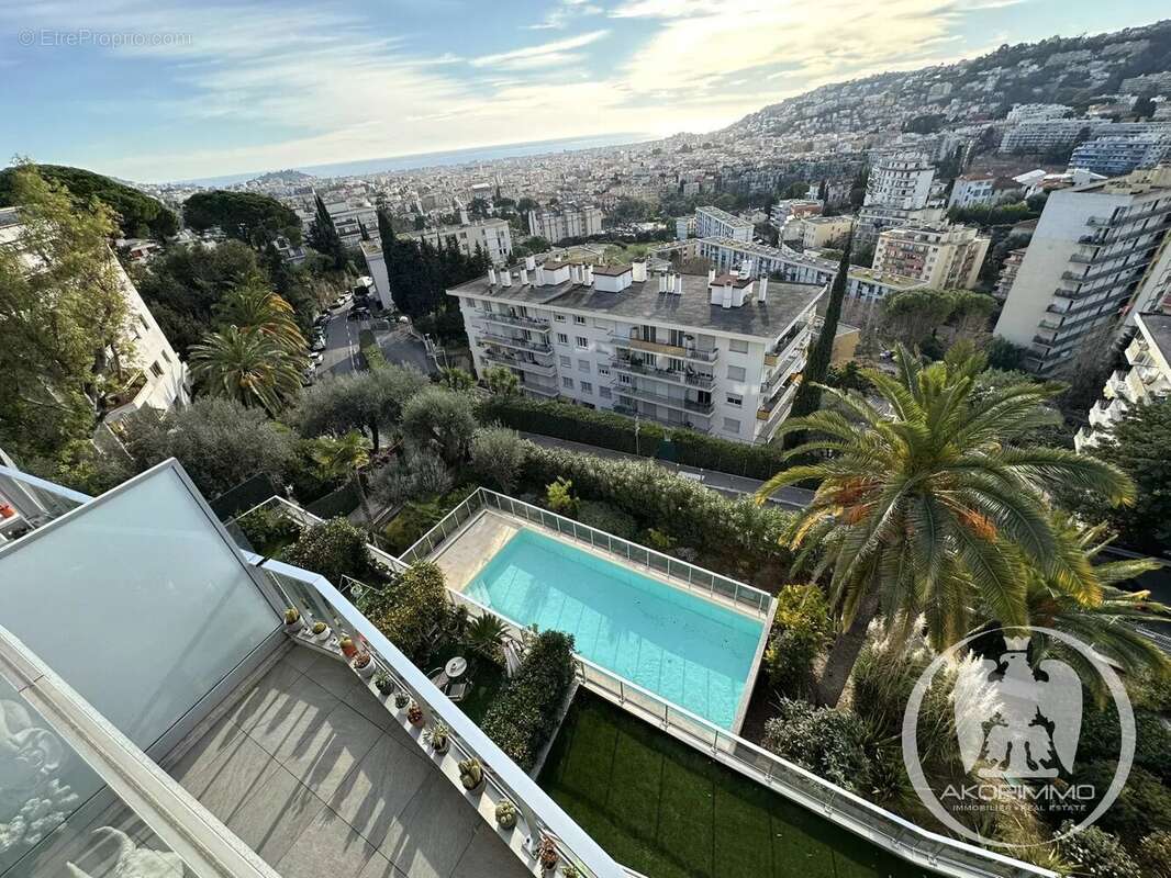 Nice chambrun 4 pieces dernier etage + terrasses - vue panoramique mer - chambrun - photo 10