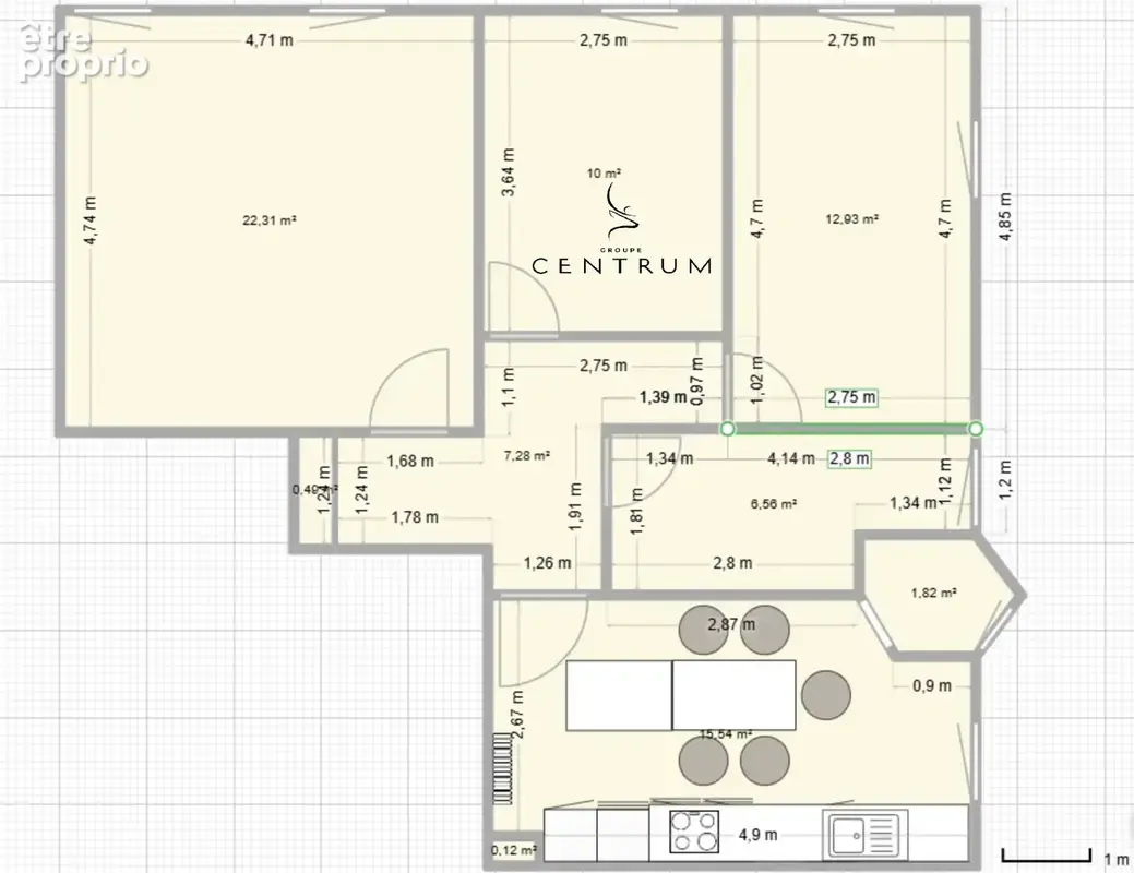 Appartement de caractère   78 m2   2 chambres   Gare à pied - photo 12