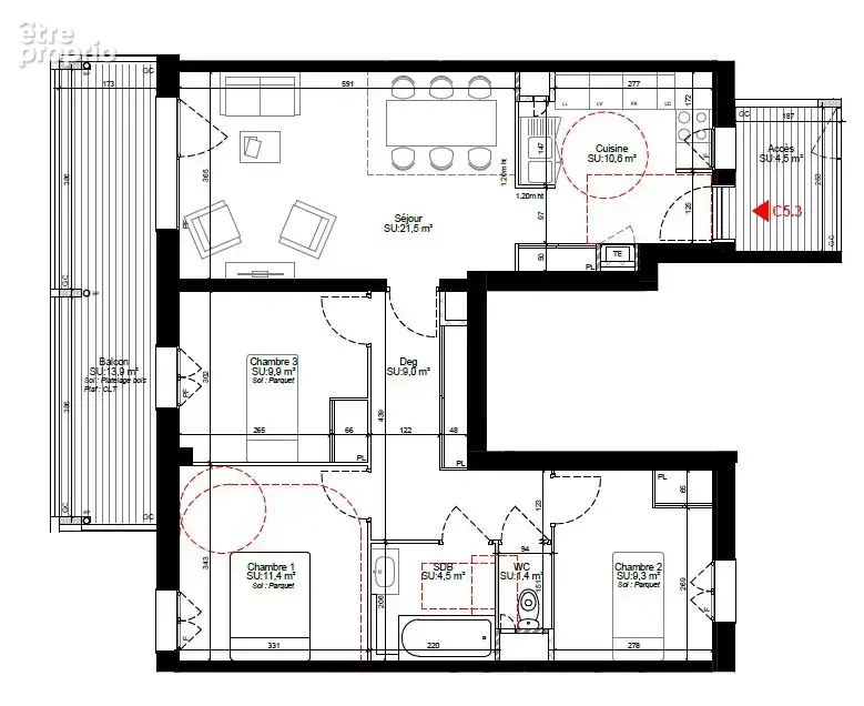 Rare à Lyon 7e : devenez propriétaire d’un T4 en BRS à partir de 241 000 € - photo 3