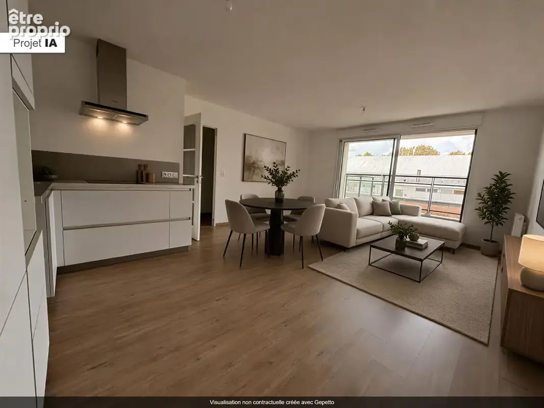 Appartement T3 de 60.80 m² avec deux belles terrasses et un parking - photo 2