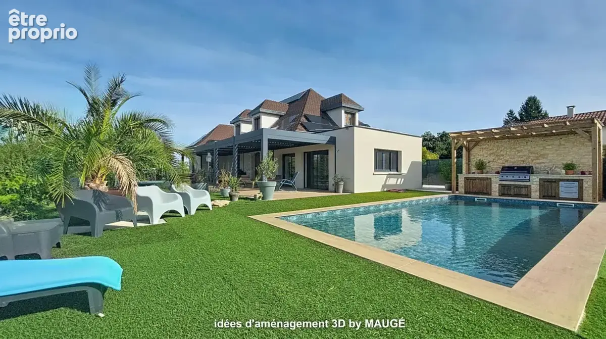Maison - 4 Chambres - Possibilité 5 - Bureau - Sous sol complet - Garage - Piscine - Jardin - Magnifique vue - photo 2