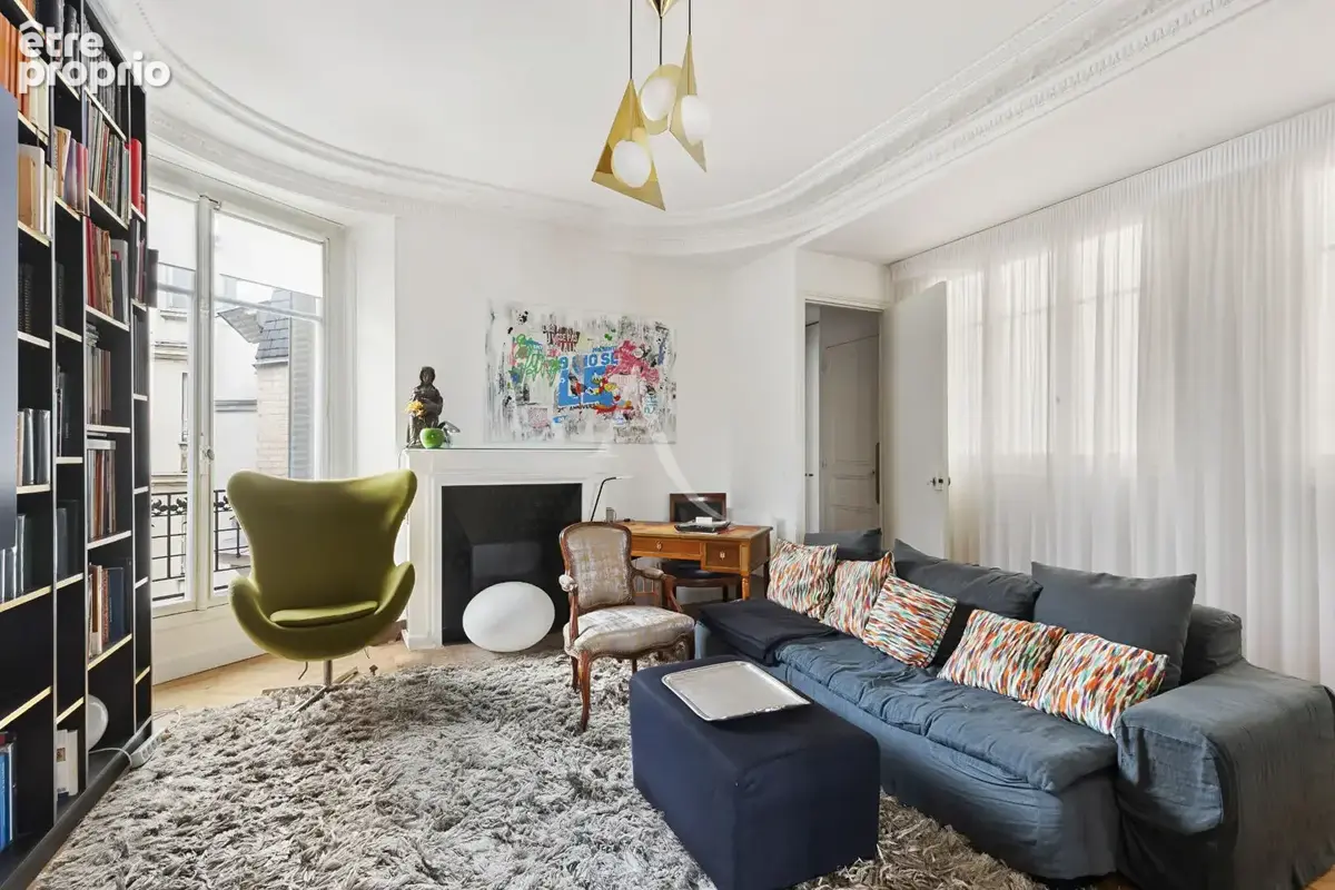 Appartement de standing  5 pièces - Secteur Marché Lebon - Dernier étage avec vue Tour Eiffel & Arc de Triomphe - photo 8