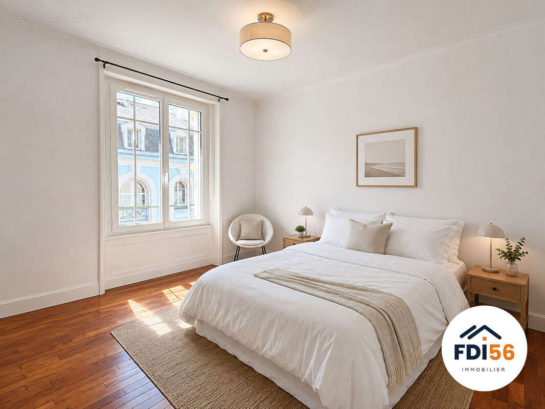 À vendre - appartement 3 pièces de 72 m² - lorient - cave - photo 4