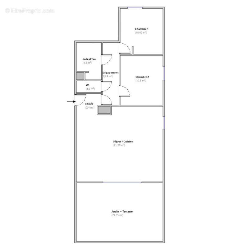 Appartement à MARSEILLE-13E