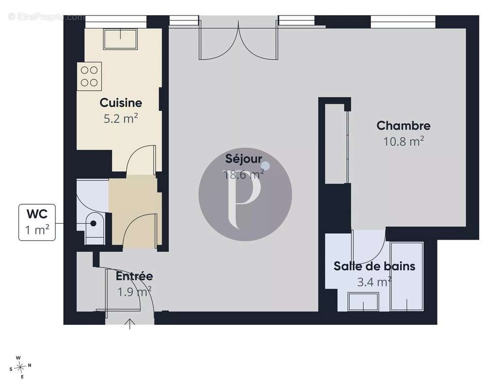 EXCLUSIVITE - Appartement lumineux de 2 pièces - 43 m² - photo 8