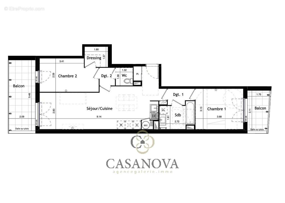 Appartement à CASTELNAU-LE-LEZ