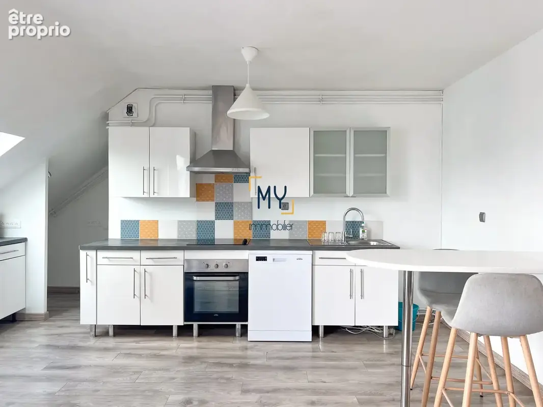 Cuisine équipée appartement T4 à vendre à Villeneuve-d'Ascq 59650 MY Immobilier - Appartement à VILLENEUVE-D'ASCQ