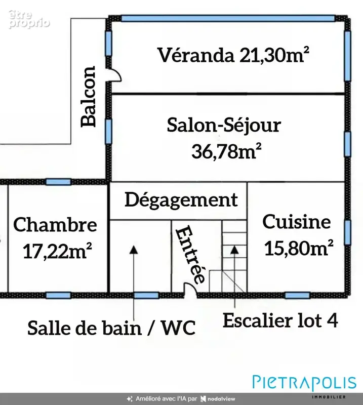 Appartement 3 pièces 103 m² à vendre à Crozet (01170) - photo 8