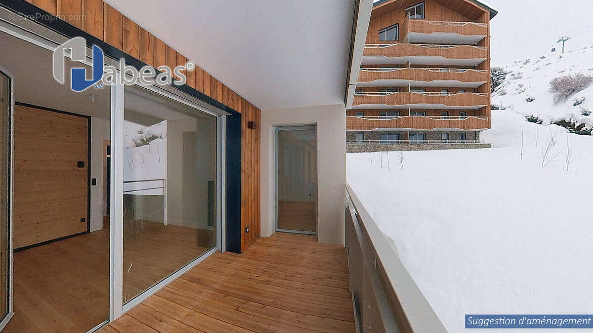 T3 avec 1 chambre plus 2 cabines , 63.71m², Balcon 5,58m², Casier à Ski, cellier - photo 21