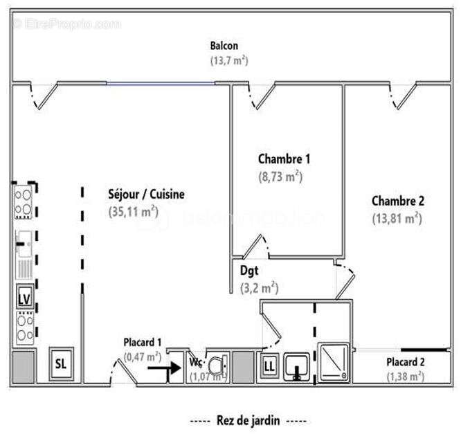 Appartement à VAUX-LE-PENIL