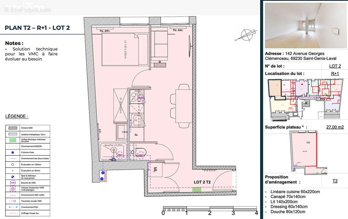 Appartement à SAINT-GENIS-LAVAL