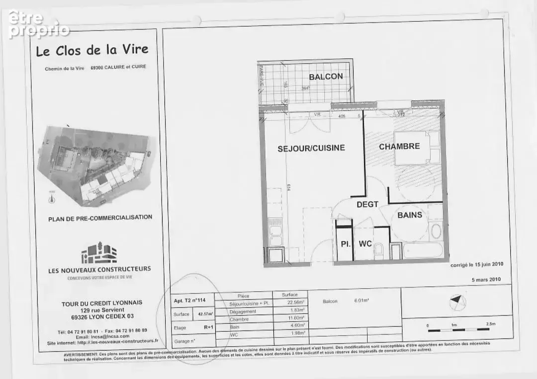 Caluire t2 cote jardin - garage inclus - dpe : c - photo 14