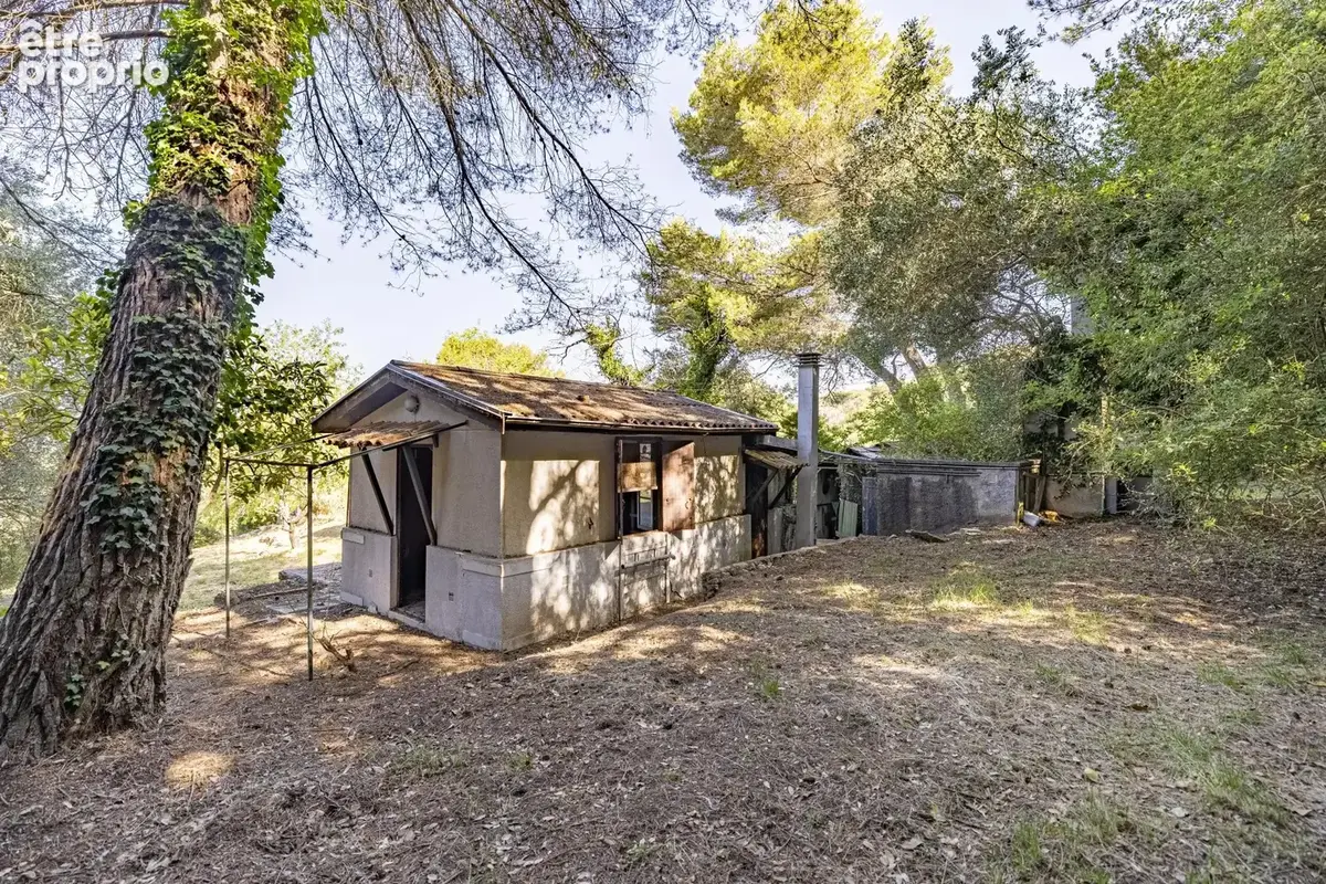 Nice - Vinaigrier -  Maison et dépendance à rénover sur terrain plat de 4.800 m² avec vue mer - photo 9