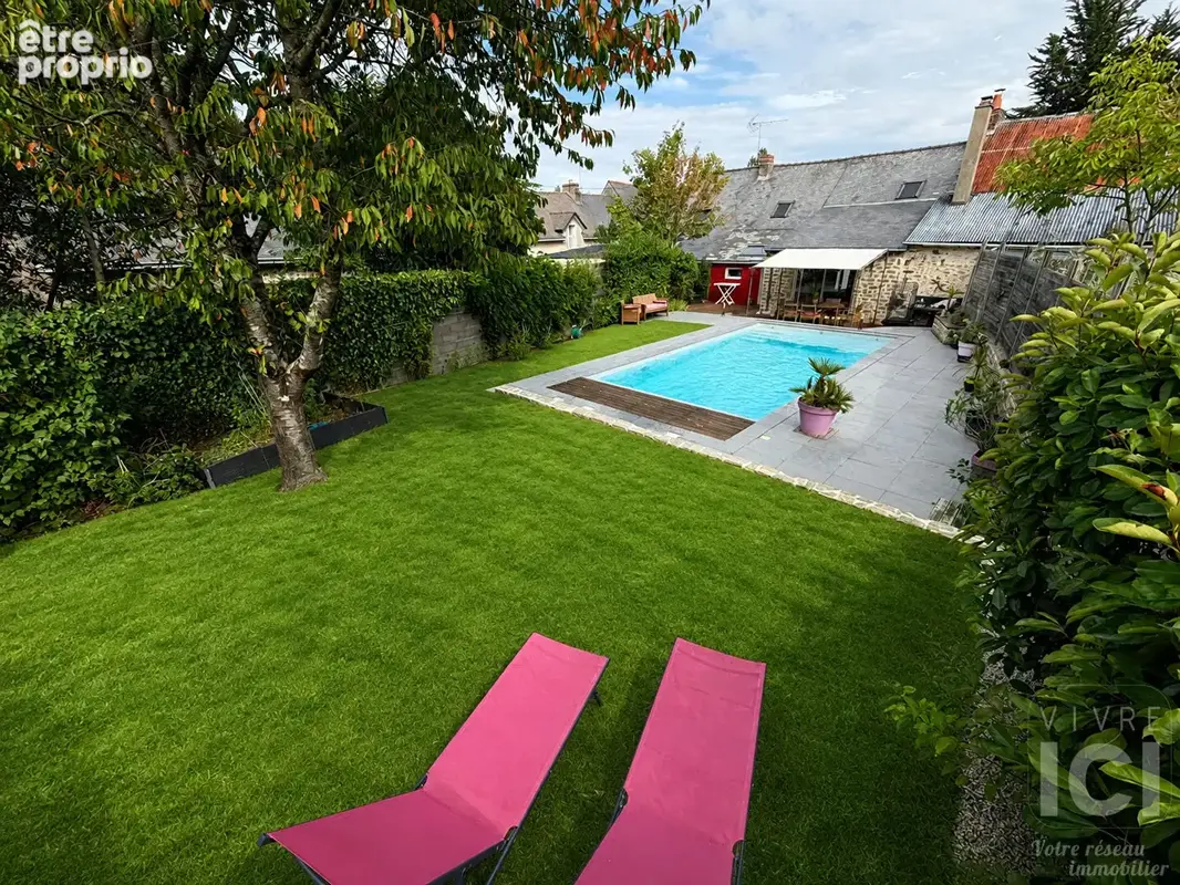 Longère en pierre de 153 M² habitable avec piscine- 4chambres parcelle 506 M² - photo 3