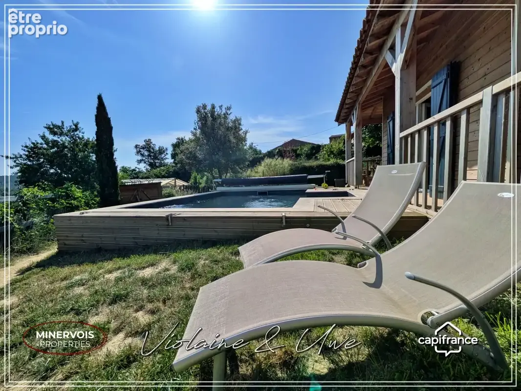 Maison contemporaine à ossature bois – dpe a – piscine au sel – la caunette - photo 5