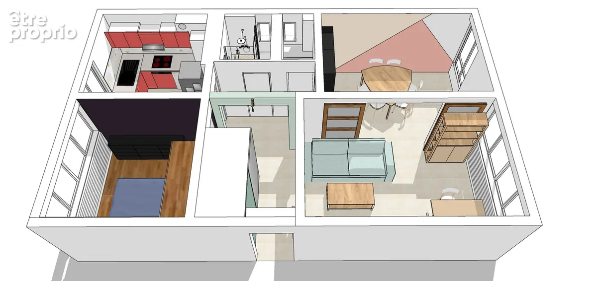 Appartement 2/3 pièces de 51 m² à CHATILLON - photo 8